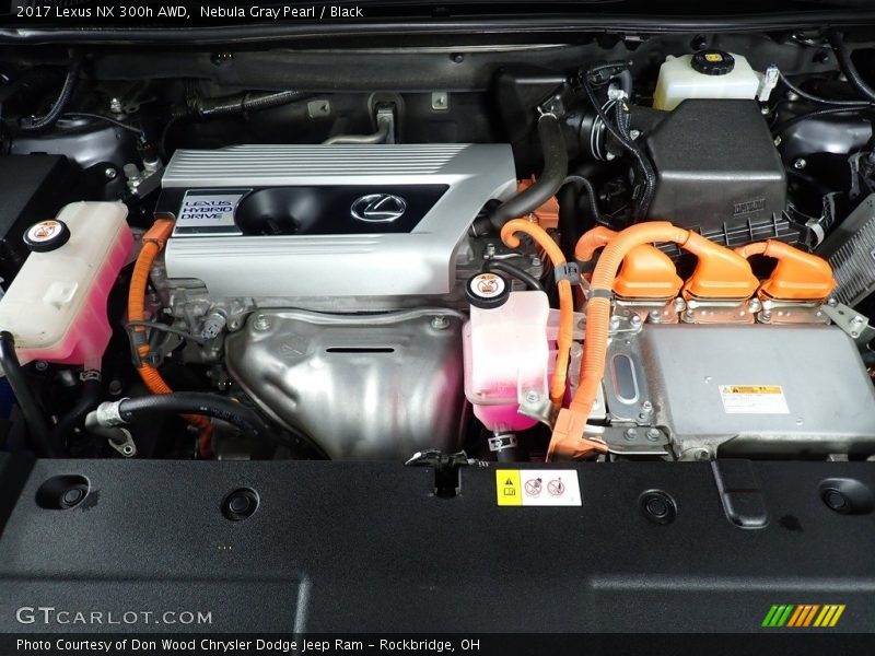 Nebula Gray Pearl / Black 2017 Lexus NX 300h AWD