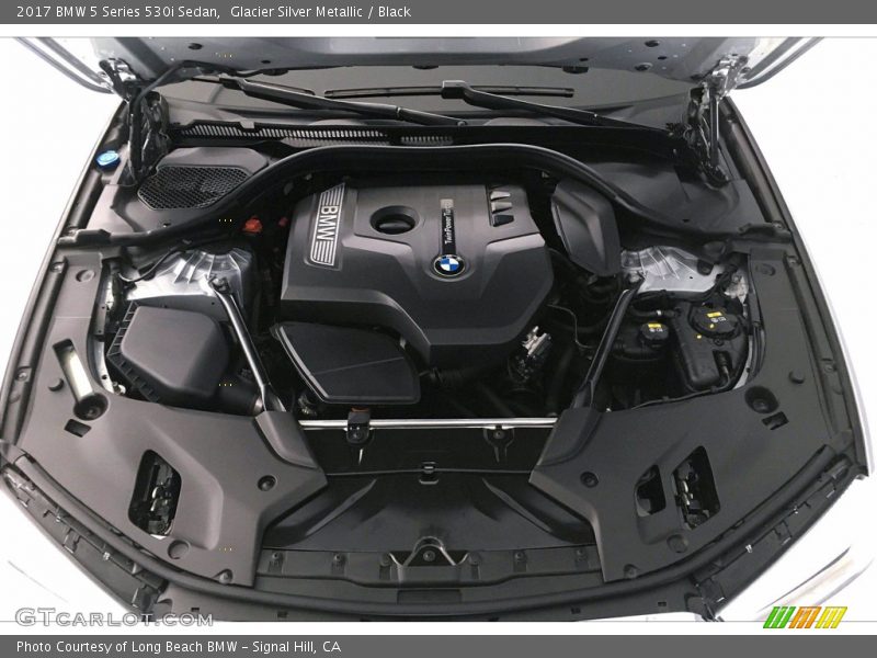 Glacier Silver Metallic / Black 2017 BMW 5 Series 530i Sedan