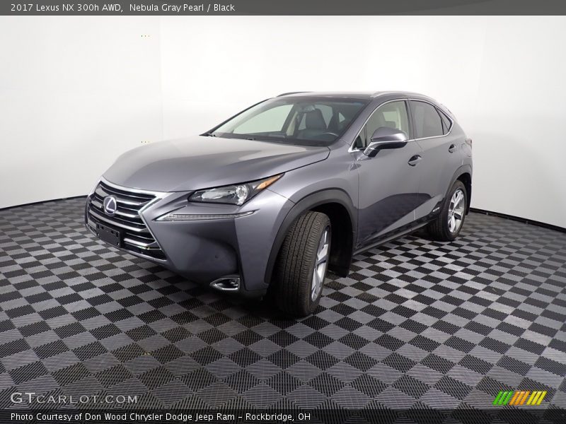 Nebula Gray Pearl / Black 2017 Lexus NX 300h AWD