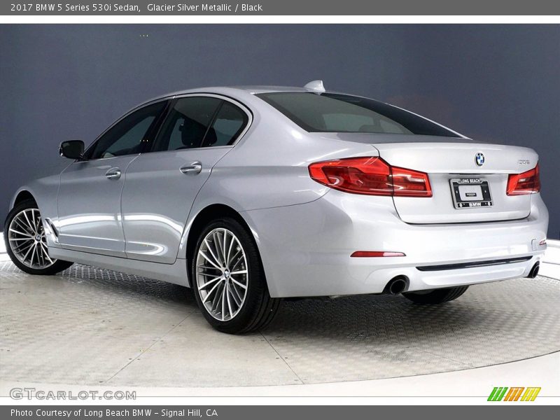 Glacier Silver Metallic / Black 2017 BMW 5 Series 530i Sedan