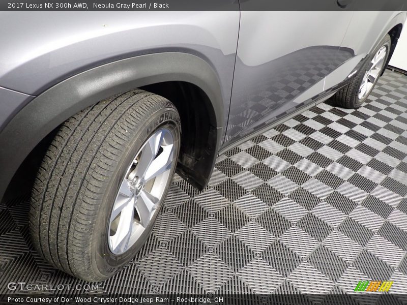 Nebula Gray Pearl / Black 2017 Lexus NX 300h AWD