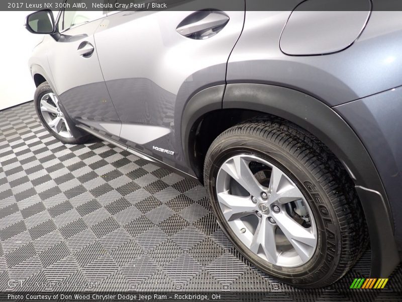 Nebula Gray Pearl / Black 2017 Lexus NX 300h AWD