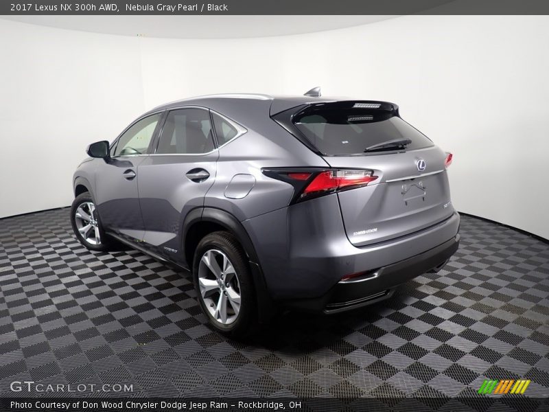 Nebula Gray Pearl / Black 2017 Lexus NX 300h AWD