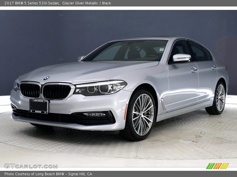 Glacier Silver Metallic / Black 2017 BMW 5 Series 530i Sedan