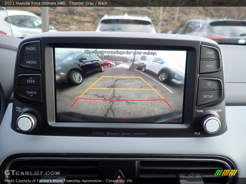 Thunder Gray / Black 2021 Hyundai Kona Ultimate AWD