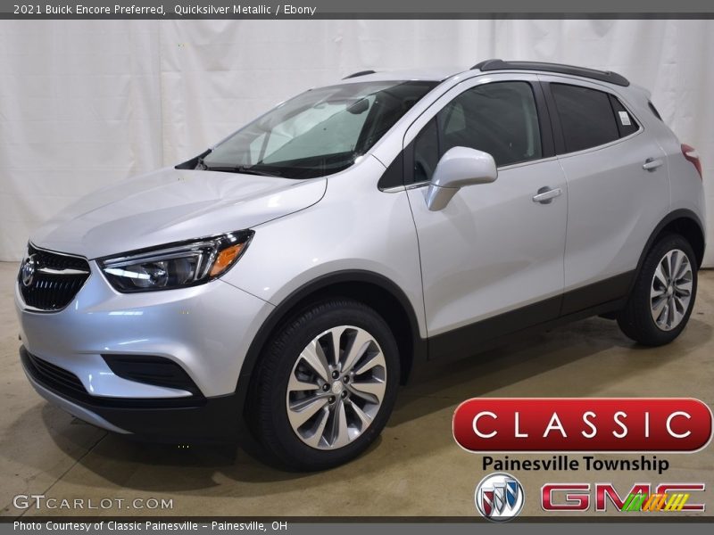 Quicksilver Metallic / Ebony 2021 Buick Encore Preferred