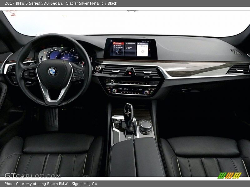 Glacier Silver Metallic / Black 2017 BMW 5 Series 530i Sedan