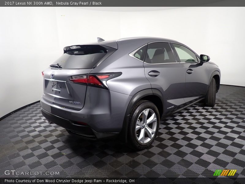 Nebula Gray Pearl / Black 2017 Lexus NX 300h AWD