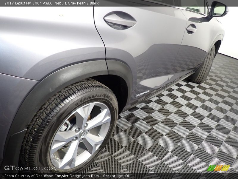 Nebula Gray Pearl / Black 2017 Lexus NX 300h AWD