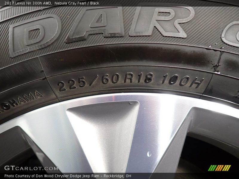 Nebula Gray Pearl / Black 2017 Lexus NX 300h AWD