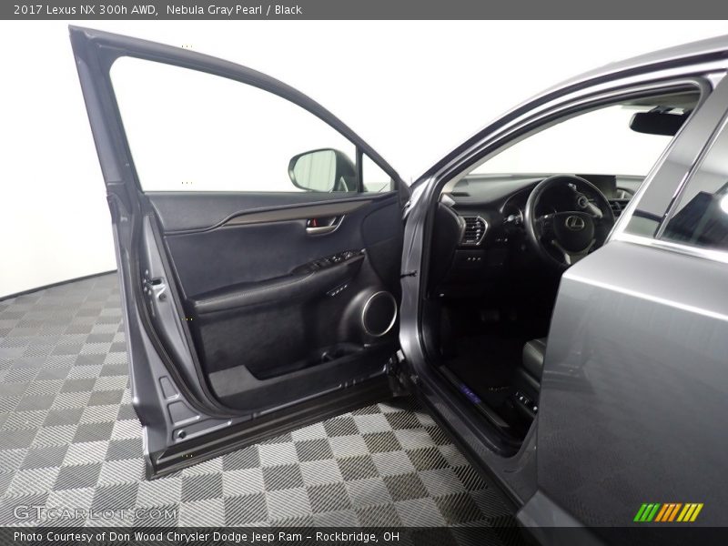 Nebula Gray Pearl / Black 2017 Lexus NX 300h AWD