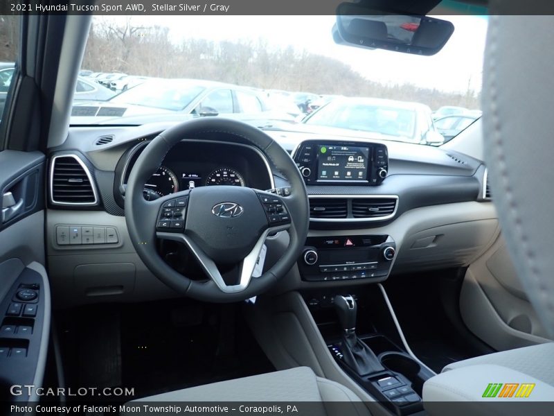 Stellar Silver / Gray 2021 Hyundai Tucson Sport AWD