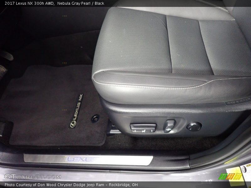 Nebula Gray Pearl / Black 2017 Lexus NX 300h AWD