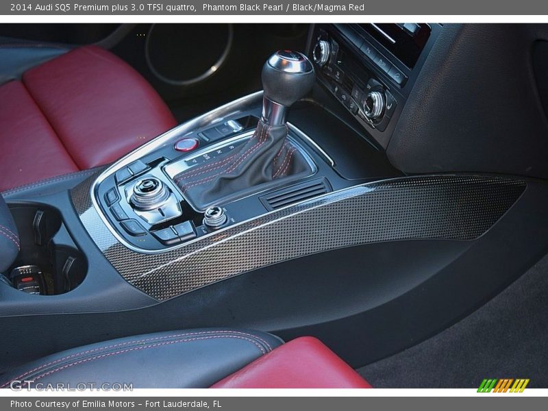 Phantom Black Pearl / Black/Magma Red 2014 Audi SQ5 Premium plus 3.0 TFSI quattro