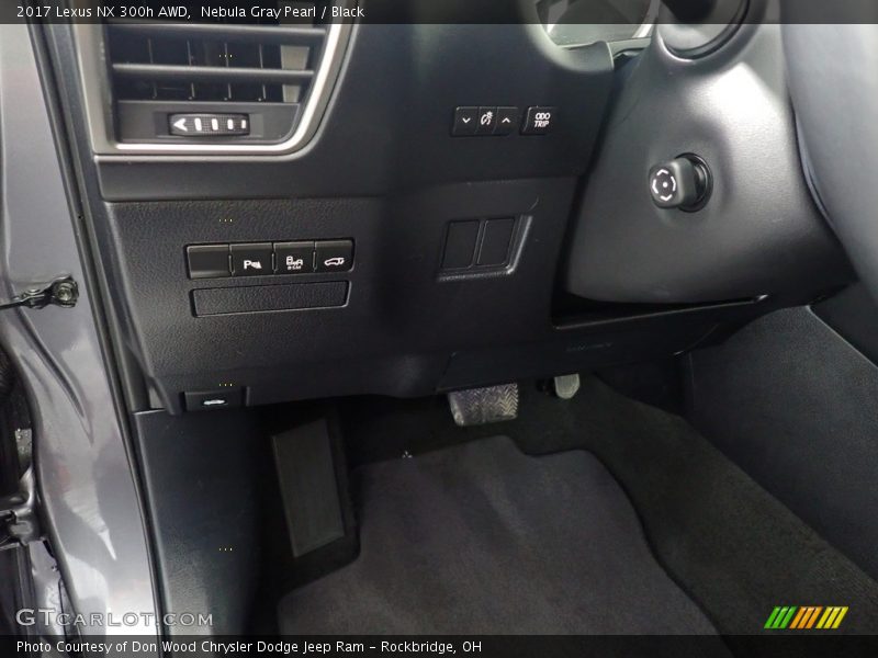 Nebula Gray Pearl / Black 2017 Lexus NX 300h AWD