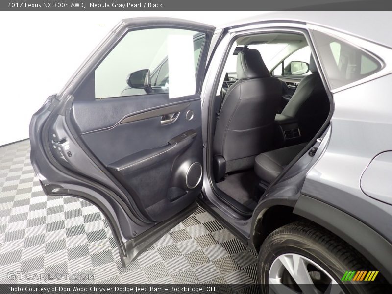 Nebula Gray Pearl / Black 2017 Lexus NX 300h AWD
