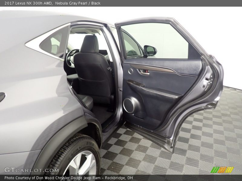 Nebula Gray Pearl / Black 2017 Lexus NX 300h AWD