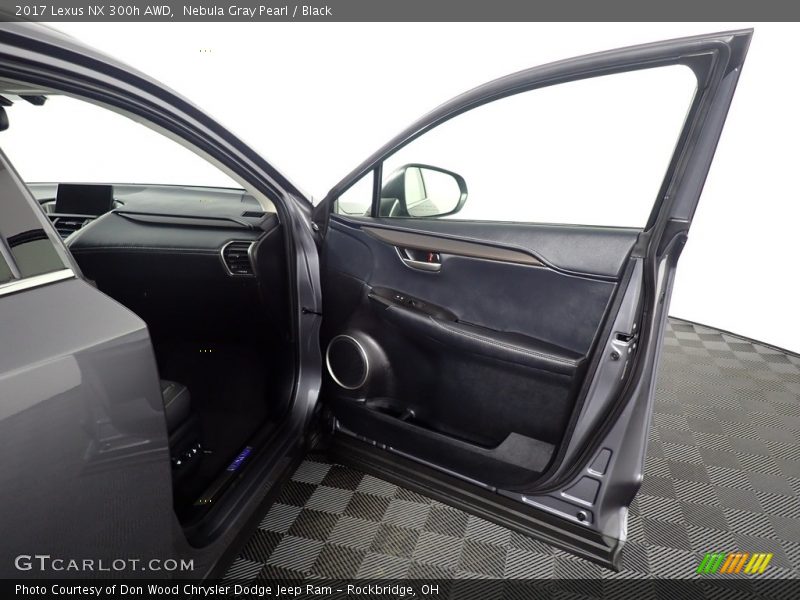 Nebula Gray Pearl / Black 2017 Lexus NX 300h AWD