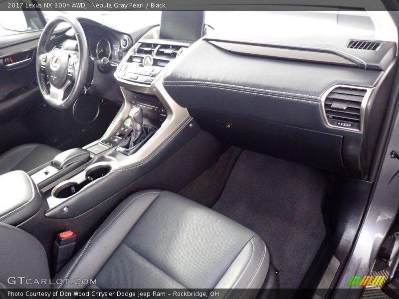 Nebula Gray Pearl / Black 2017 Lexus NX 300h AWD