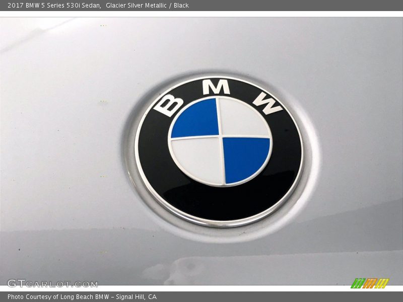 Glacier Silver Metallic / Black 2017 BMW 5 Series 530i Sedan
