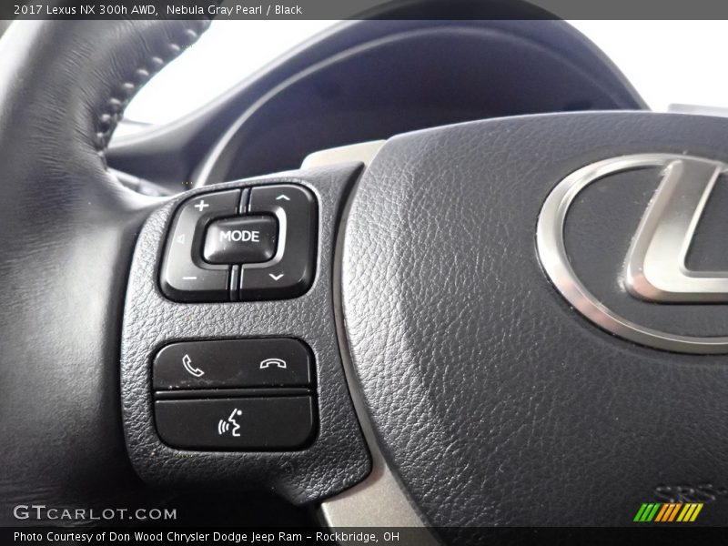 Nebula Gray Pearl / Black 2017 Lexus NX 300h AWD