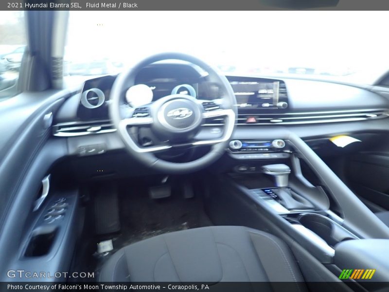 Fluid Metal / Black 2021 Hyundai Elantra SEL