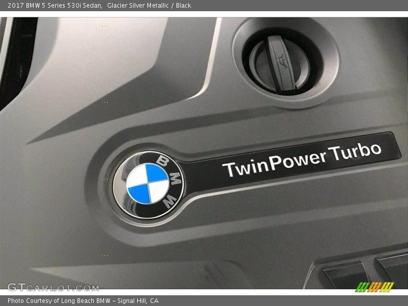 Glacier Silver Metallic / Black 2017 BMW 5 Series 530i Sedan