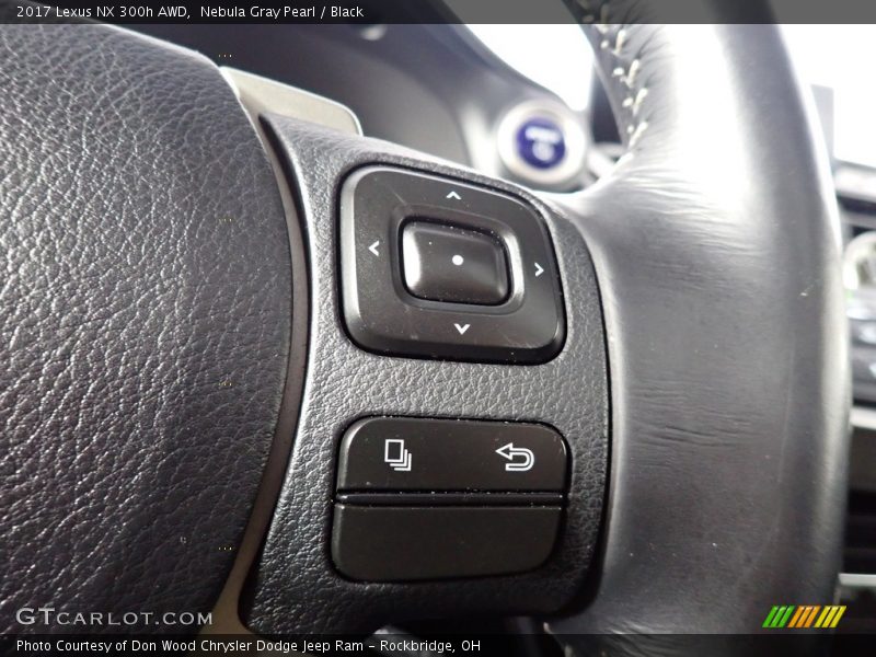 Nebula Gray Pearl / Black 2017 Lexus NX 300h AWD