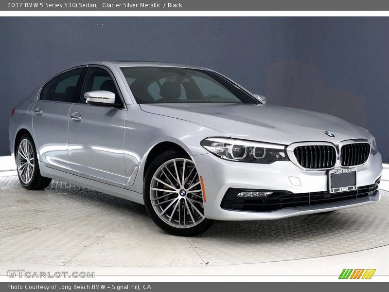Glacier Silver Metallic / Black 2017 BMW 5 Series 530i Sedan
