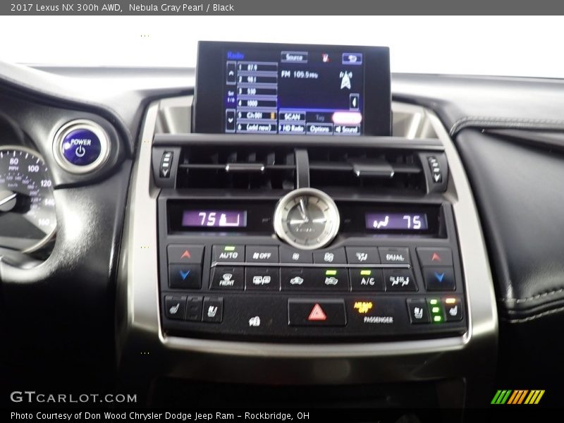 Nebula Gray Pearl / Black 2017 Lexus NX 300h AWD