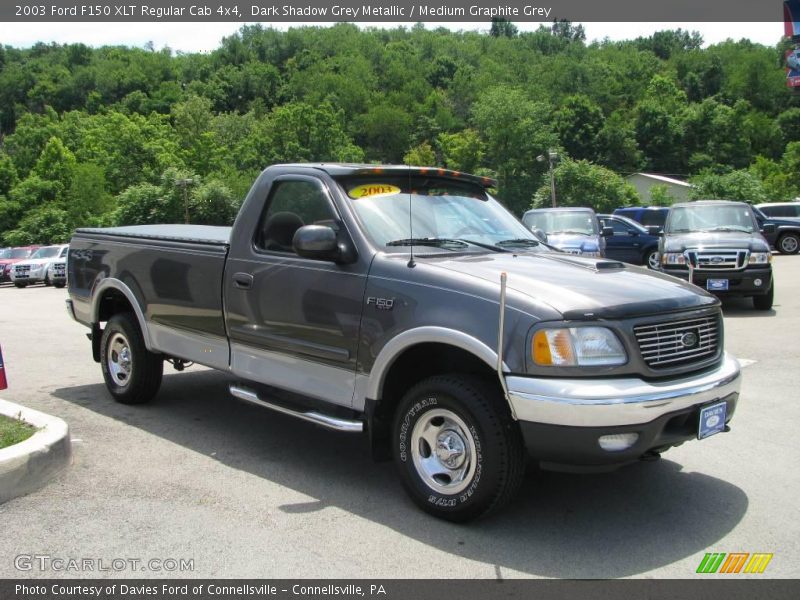 Dark Shadow Grey Metallic / Medium Graphite Grey 2003 Ford F150 XLT Regular Cab 4x4