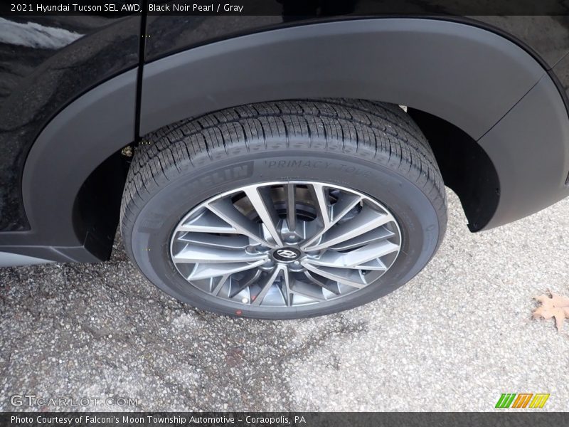 Black Noir Pearl / Gray 2021 Hyundai Tucson SEL AWD
