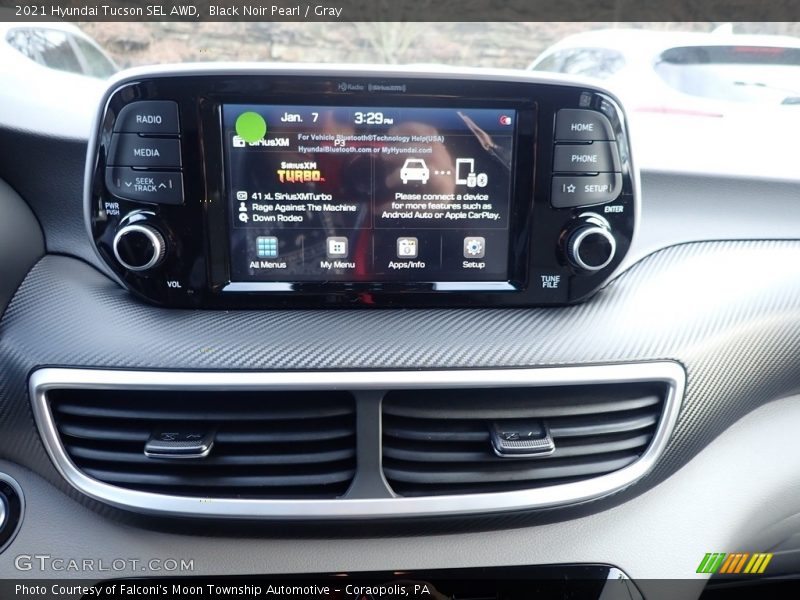 Black Noir Pearl / Gray 2021 Hyundai Tucson SEL AWD