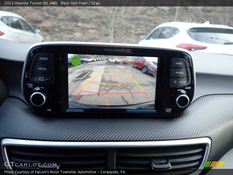 Black Noir Pearl / Gray 2021 Hyundai Tucson SEL AWD