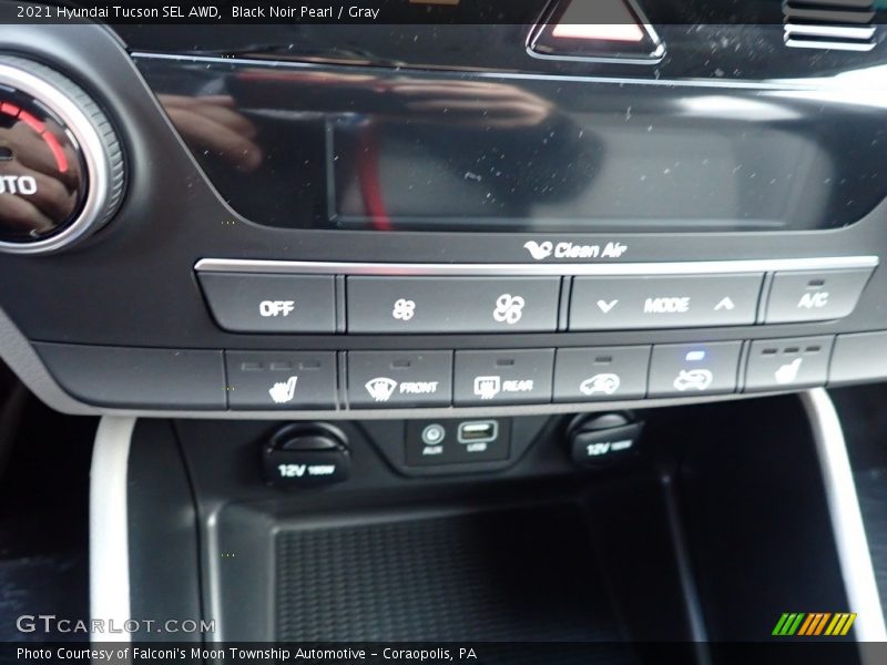Black Noir Pearl / Gray 2021 Hyundai Tucson SEL AWD