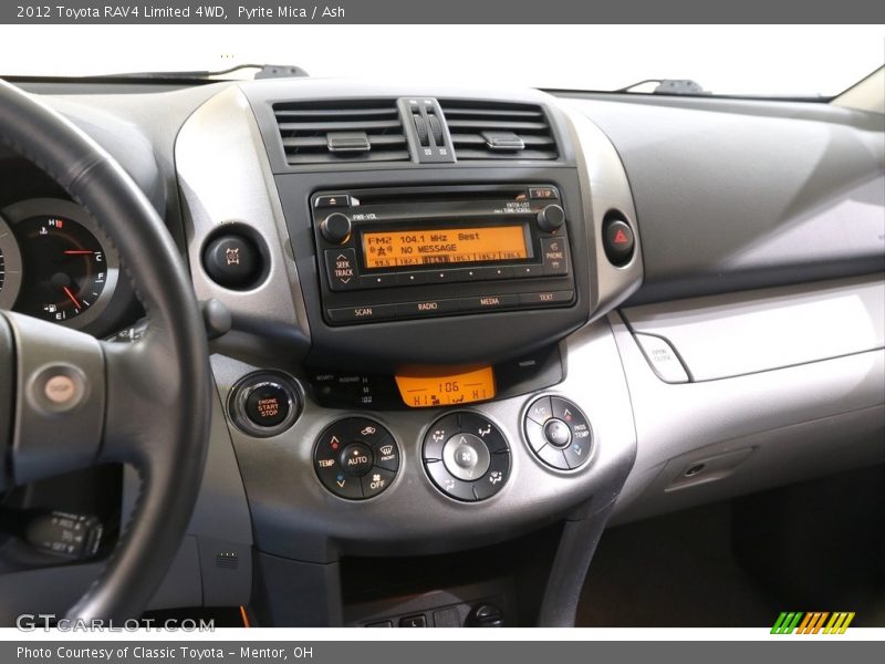 Controls of 2012 RAV4 Limited 4WD