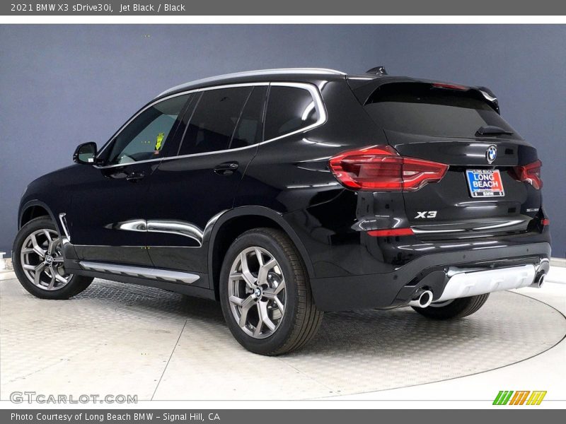 Jet Black / Black 2021 BMW X3 sDrive30i