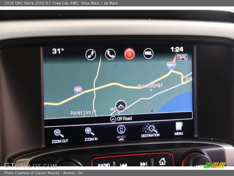Navigation of 2016 Sierra 1500 SLT Crew Cab 4WD