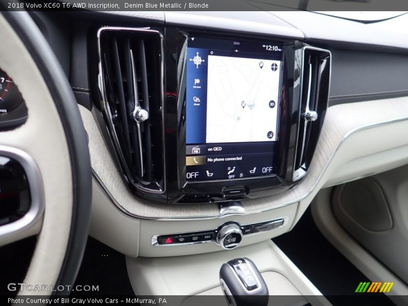 Denim Blue Metallic / Blonde 2018 Volvo XC60 T6 AWD Inscription