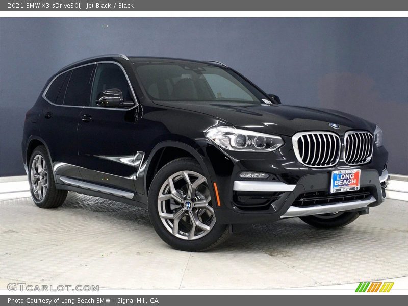 Jet Black / Black 2021 BMW X3 sDrive30i