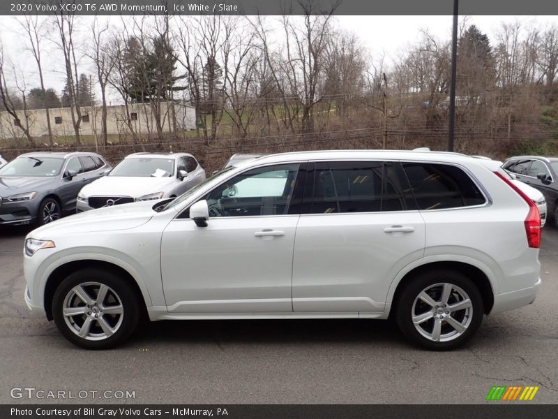 Ice White / Slate 2020 Volvo XC90 T6 AWD Momentum