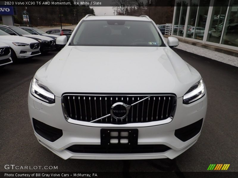 Ice White / Slate 2020 Volvo XC90 T6 AWD Momentum