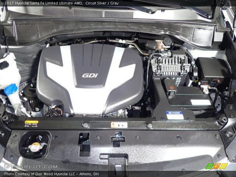 Circuit Silver / Gray 2017 Hyundai Santa Fe Limited Ultimate AWD