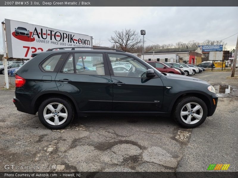Deep Green Metallic / Black 2007 BMW X5 3.0si
