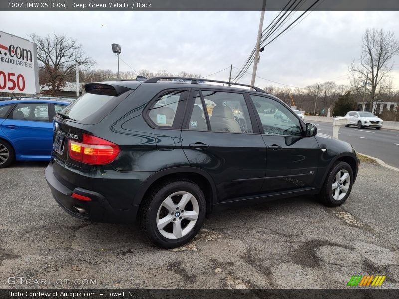 Deep Green Metallic / Black 2007 BMW X5 3.0si