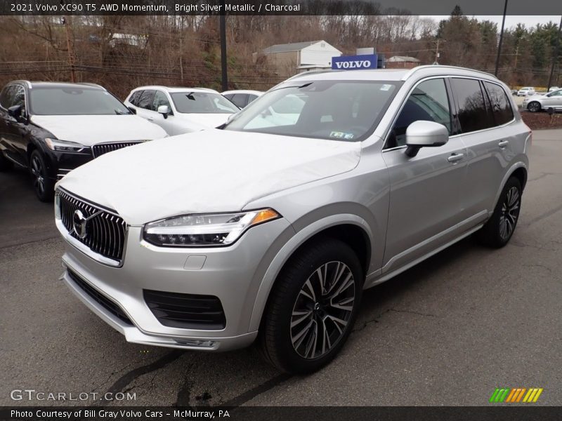 Bright Silver Metallic / Charcoal 2021 Volvo XC90 T5 AWD Momentum