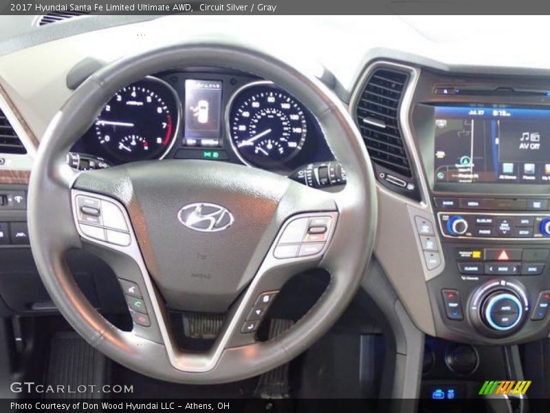 Circuit Silver / Gray 2017 Hyundai Santa Fe Limited Ultimate AWD