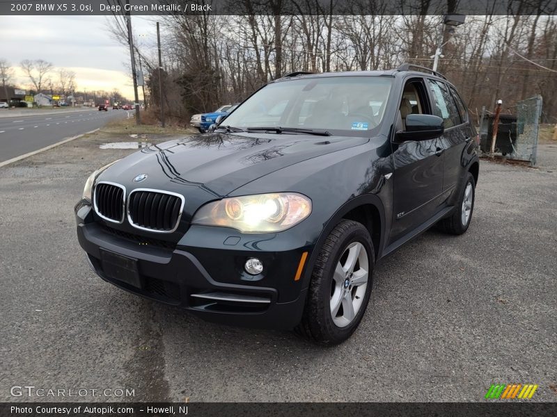 Deep Green Metallic / Black 2007 BMW X5 3.0si