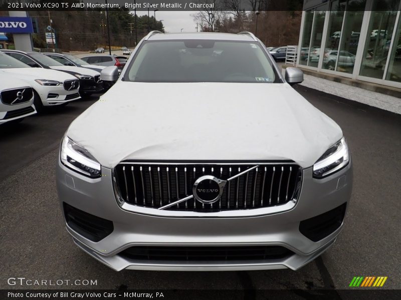 Bright Silver Metallic / Charcoal 2021 Volvo XC90 T5 AWD Momentum