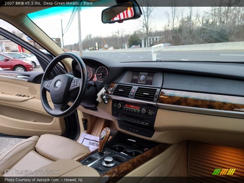 Deep Green Metallic / Black 2007 BMW X5 3.0si